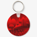 red urban keychains by VioDeSign red urban keychains