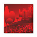 red urban magnets by VioDeSign red urban magnets