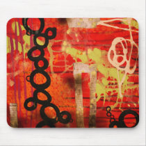 Red Urban Mousepad by hallieengel Red Urban Mousepad