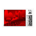 red urban postage by VioDeSign red urban postage
