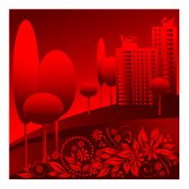 red urban posters by VioDeSign red urban posters