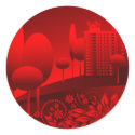red urban stickers by VioDeSign red urban stickers