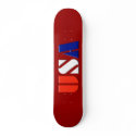 Red USA Skateboard skateboard