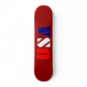 Red USA Skateboard
