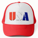 Red USA Truckers Hat hat