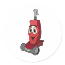 Red Vacuum Cleaner Stickers