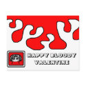 RED VALENTINE postcards by DUVELINE RED VALENTINE postcards
