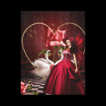 Red Valentine's Day Fairy canvas prints