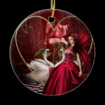 Red Valentine's Day Fairy ornaments