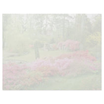 Red Various Azaleas In Garden Of Meditation flower Letterhead Design