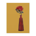 Red Vase,  Flower, and Butterfly postcards
