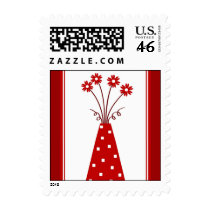 Red vase - Postgae postage by cycreation Red vase - Postgae postage