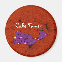 Red Velvet Cake and Cake Tamer Magnet