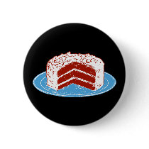 Red Velvet Cake buttons by trendyteeshirts Red Velvet Cake buttons