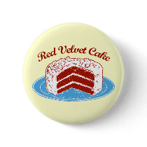 Red Velvet Cake buttons by trendyteeshirts Red Velvet Cake buttons