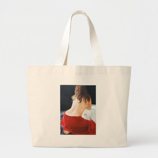 Red Velvet Canvas Bag
