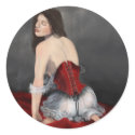 Red Velvet Corset stickers by opheliasart Red Velvet Corset stickers