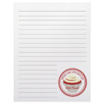 Red Velvet Cupcake From The Kitchen Of...Paper Letterhead Template