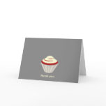 Red Velvet Cupcake Thank You Card
