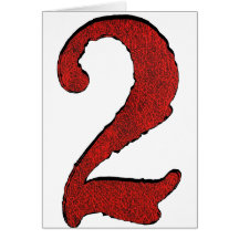 Red Velvet Holiday Number Series. Card
