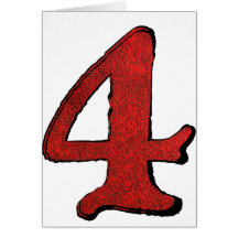 Red Velvet Holiday Number Series. Greeting Card