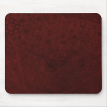 Red Velvet Retro Flowers and Butterflies Abstract Mouse Pads