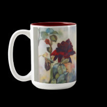 Red Velvet Rose Mug mugs