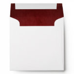 Red Velvet Textured Lining Square Envelopes