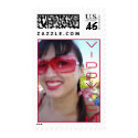 Red Vidovich Girl Smile postage