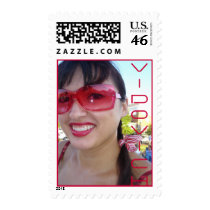 Red Vidovich Girl Smile postage