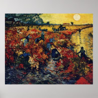 Red Vineyard, Van Gogh Poster