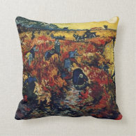 Red Vineyard, Vincent van Gogh Pillows