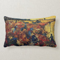 Red Vineyard, Vincent van Gogh Throw Pillow