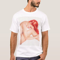 Red Vintage Girl t-shirts by bartendin Red Vintage Girl t-shirts