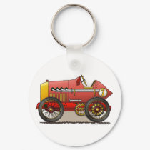 Red Vintage Race Car Key Chains keychains