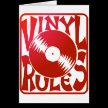 Red Vinyl Rules, ok? cards