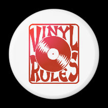 Red Vinyl Rules, ok? magnets
