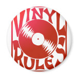 Red Vinyl Rules, ok? magnets