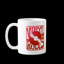 Red Vinyl Rules, ok? mugs