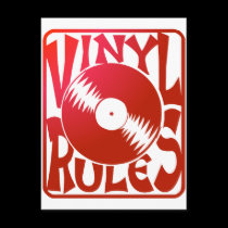 Red Vinyl Rules, ok? postcards