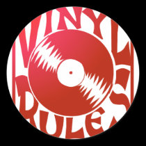 Red Vinyl Rules, ok? stickers