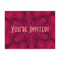Red-Violet Invitation Postcard