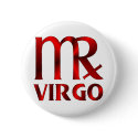 Red Virgo Horoscope Symbol buttons by sun_signs Red Virgo Horoscope Symbol buttons