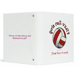View more Red Volleyball Binders personalized gift ideas for girls Red Volleyball Binders