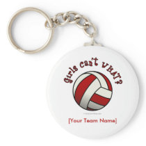 Red Volleyball keychains