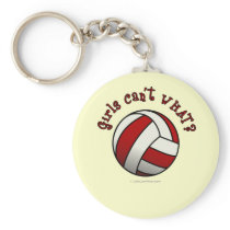 Red Volleyball keychains