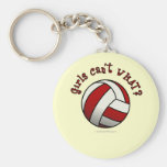 Red Volleyball Keychains