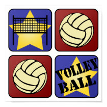 Red Volleyball posters by mikaushop Red Volleyball posters