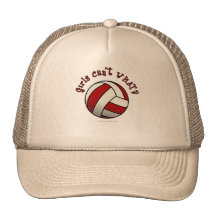 Red Volleyball Trucker Hats