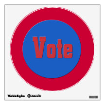 red vote wall decor